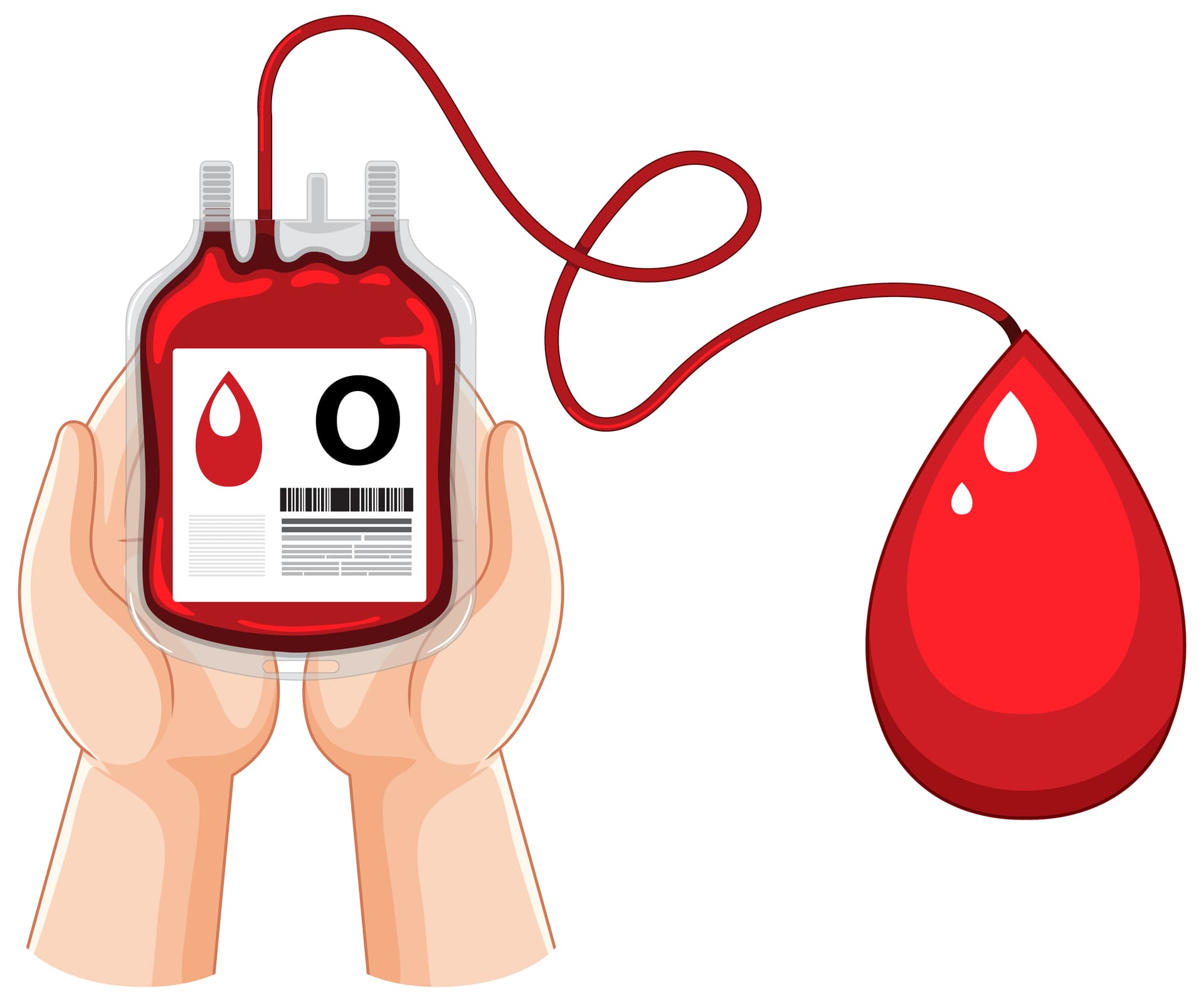Blood donation care illustration